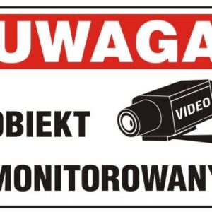 TABLICA 25*17.5CM UWAGA ! OBIEKT MONITOROWANY