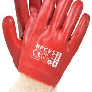 RĘKAWICE OCHRONNE OBLEWANE PCV RPCVS, RED PVC