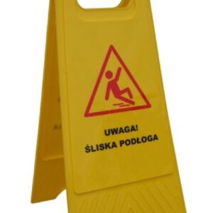 STOJAK OSTRZEGAWCZY ''UWAGA ŚLISKA PODŁOGA''