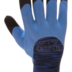 RĘKAWICE OCHRONNE, SPIENIONY LATEX SUPER TECH BLUE FIX R.10