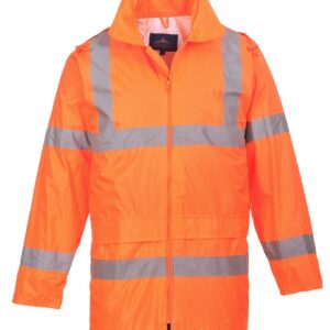 KURTKA OSTRZEGAWCZA PRZECIWD. POMARAŃCZOWA HI-VIS RAIN XXL