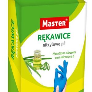 RĘKAWICE NITRYLOWE MASTER ALOES ROZMIAR M OP. 10 SZT