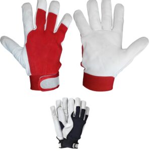 RĘKAWICE SKÓRA KOZIA, RZEP, SAFETICULT PRO, TECHNIK R.10