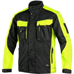 BLUZA/KURTKA CXS SIRIUS BRIGHTON CZARNO-ŻÓŁTA ROZM.52