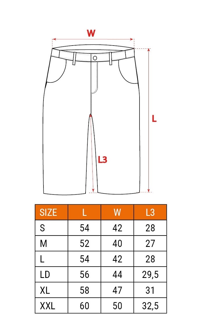 KRÓTKIE SPODENKI BASIC, ROZMIAR LD/54 - obrazek 2