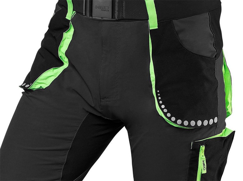 KRÓTKIE SPODENKI PREMIUM, 4 WAY STRETCH CZARNE ROZMIAR XXL - obrazek 2