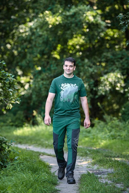 SPODNIE ROBOCZE OUTDOOR ZIELONO-SZARE ROZMIAR L - obrazek 6