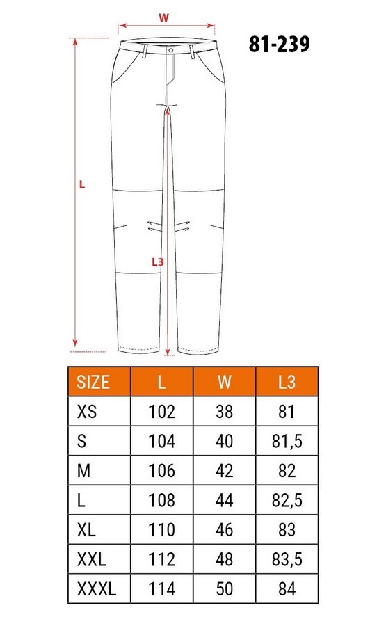 SPODNIE ROBOCZE HD SLIM ODPINANE KIESZENIE ROZMIAR L - obrazek 7