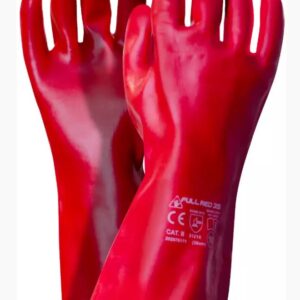 RĘKAWICE PCV DŁUGIE FULL RED 35CM