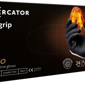 RĘKAWICE NITRYLOWE MERCATOR GO GRIP CZARNE ROZMIAR XXL 50SZT