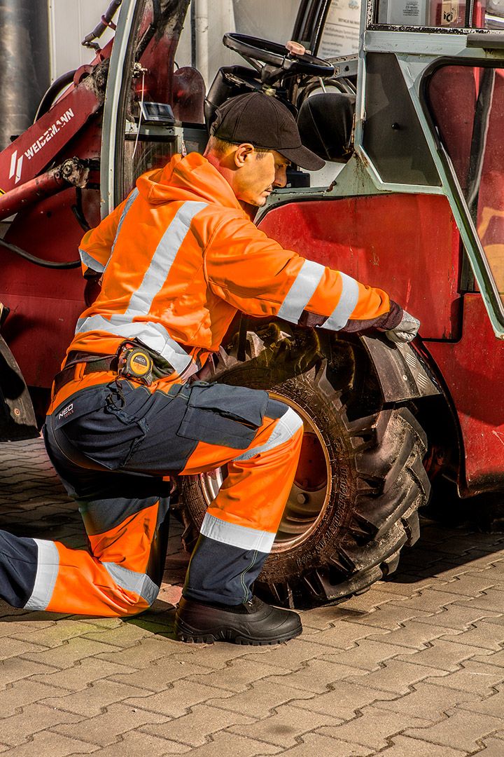 BLUZA ROBOCZA OSTRZEGAWCZA POMARAŃCZOWA ROZMIAR L - obrazek 6