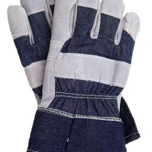 RĘKAWICE SKÓRA BYDLĘCA, DWOINA, JEANS RB
